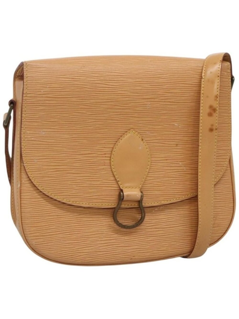 Authentic LOUIS VUITTON Epi Saint Cloud GM Shoulder Bag Beige M52196 LV